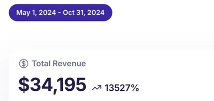 October 2024 revenue screenshot